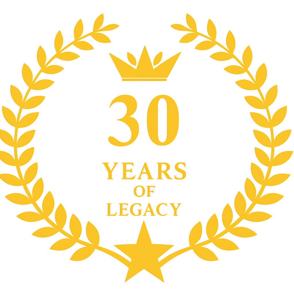 emblem with golden l